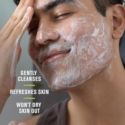 Every Man Jack Hydrating Face Wash for Men with Hyaluronic Acid & Niacinamide – Gently Removes Dirt and Oil, Revives Dry, Dull Skin – 5 fl oz (2 Pack)