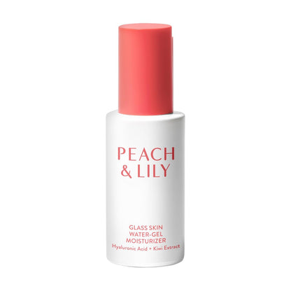 Peach & Lily Glass Skin Water-Gel Moisturizer - Lightweight Hyaluronic Acid Face Moisturizer with Chamomile, Kiwi & Peach - Vegan & Cruelty-Free Korean Beauty Avelisse