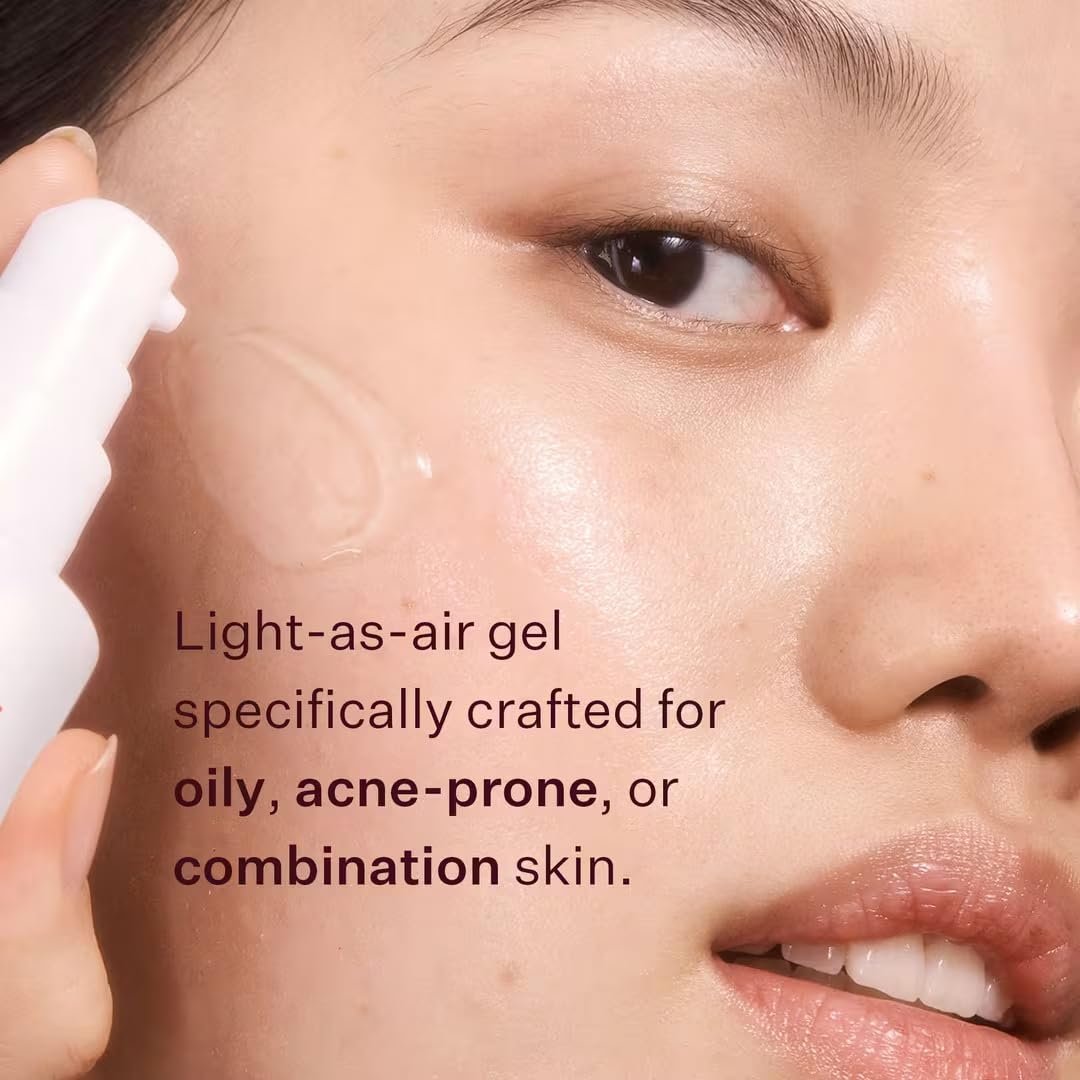 Peach & Lily Glass Skin Water-Gel Moisturizer - Lightweight Hyaluronic Acid Face Moisturizer with Chamomile, Kiwi & Peach - Vegan & Cruelty-Free Korean Beauty Avelisse
