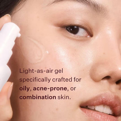 Peach & Lily Glass Skin Water-Gel Moisturizer - Lightweight Hyaluronic Acid Face Moisturizer with Chamomile, Kiwi & Peach - Vegan & Cruelty-Free Korean Beauty Avelisse