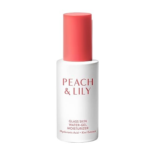 Peach & Lily Glass Skin Water-Gel Moisturizer - Lightweight Hyaluronic Acid Face Moisturizer with Chamomile, Kiwi & Peach - Vegan & Cruelty-Free Korean Beauty Avelisse