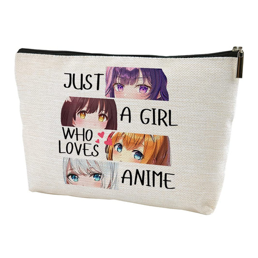 Just a Gir Who Really Loves Anime - Travel Cosmetic Bag | LANBAIHE Avelisse