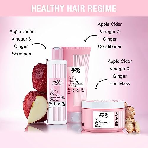 Nykaa Naturals Apple Cider Vinegar & Ginger Hair Mask – Anti-Dandruff, Clarifying Shine Mask for All Hair Types (6.76 oz) - görsel 11