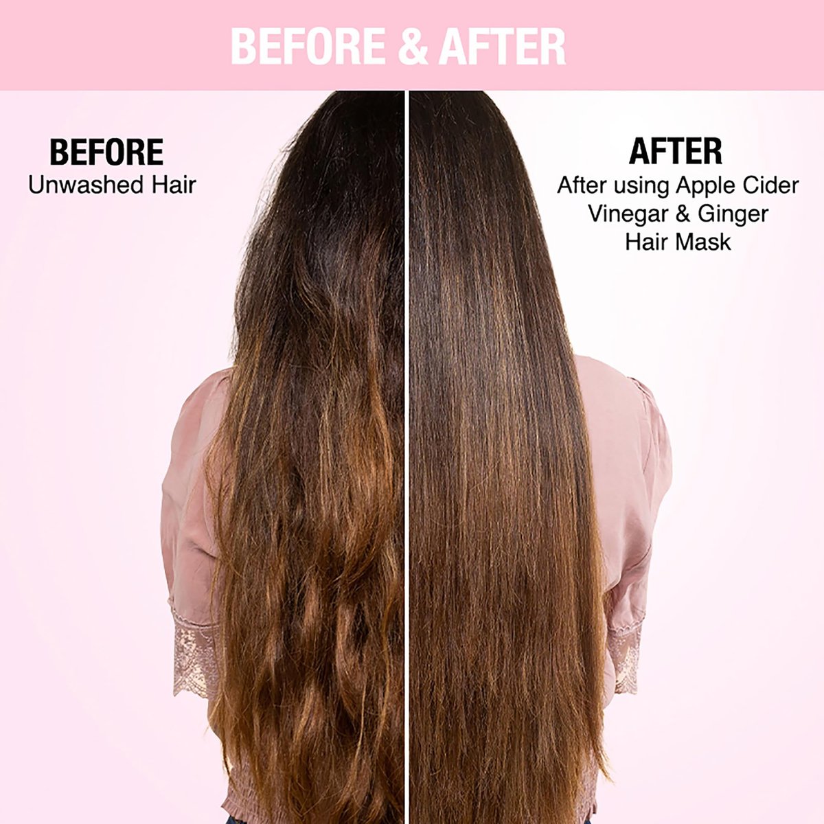 Nykaa Naturals Apple Cider Vinegar & Ginger Hair Mask – Anti-Dandruff, Clarifying Shine Mask for All Hair Types (6.76 oz) - görsel 4