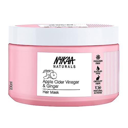 Nykaa Naturals Apple Cider Vinegar & Ginger Hair Mask – Anti-Dandruff, Clarifying Shine Mask for All Hair Types (6.76 oz) - görsel 1