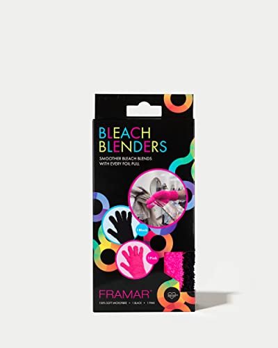 FRAMAR Bleach Blender Microfiber Gloves for Hair Dye – 2 Pack, Pink, Extra Absorbent Hair Color Gloves for Salon & Home Use Avelisse