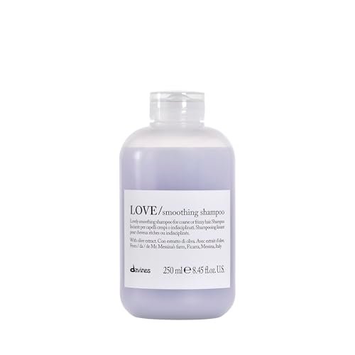 Davines LOVE Smoothing Shampoo – Anti-Frizz, Gentle Cleansing for Wavy & Coarse Hair with Olive Extract, 8.45 oz Avelisse