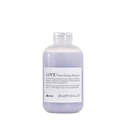 Davines LOVE Smoothing Shampoo – Anti-Frizz, Gentle Cleansing for Wavy & Coarse Hair with Olive Extract, 8.45 oz Avelisse