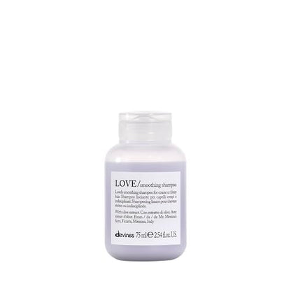 Davines LOVE Smoothing Shampoo – Anti-Frizz Gentle Cleansing for Wavy, Unruly, Coarse Hair with Olive Extract, Travel Size 2.54 Fl Oz Avelisse