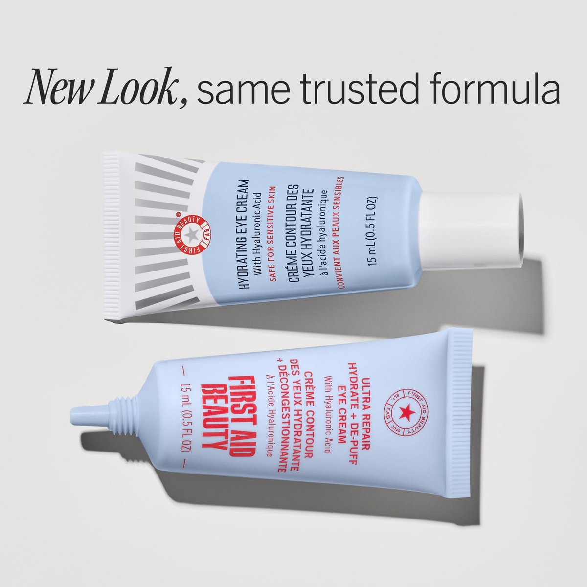 First Aid Beauty Hydrating Eye Cream with Hyaluronic Acid - 24-Hour Moisture, Smooths Fine Lines & Puffiness, Safe for Sensitive Skin, 0.5 oz - görsel 3