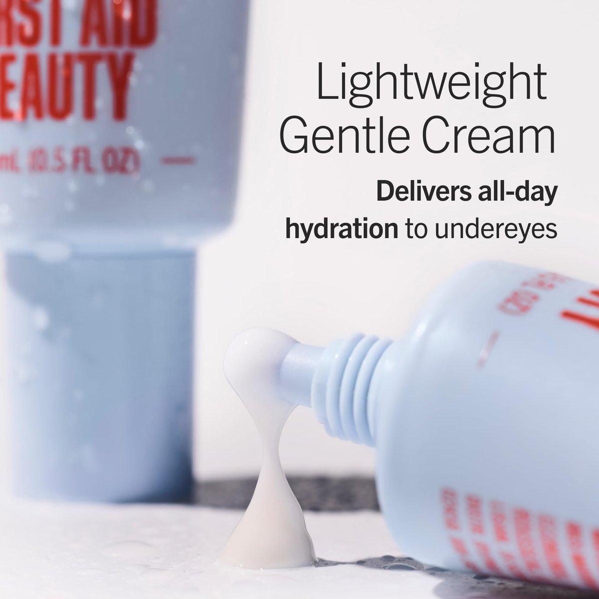 First Aid Beauty Hydrating Eye Cream with Hyaluronic Acid - 24-Hour Moisture, Smooths Fine Lines & Puffiness, Safe for Sensitive Skin, 0.5 oz - görsel 9