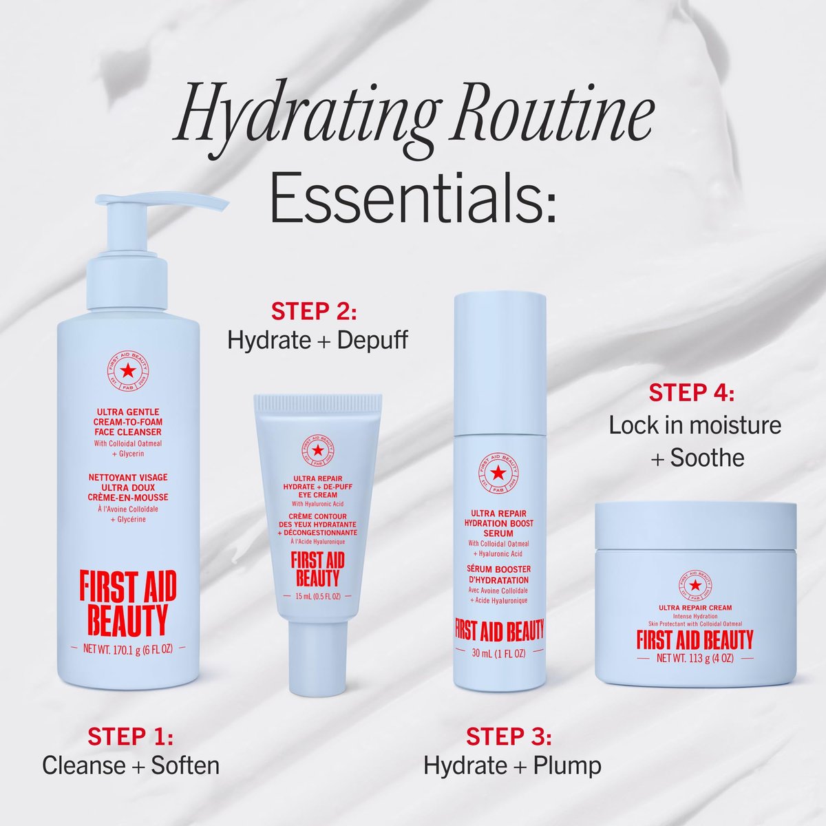 First Aid Beauty Hydrating Eye Cream with Hyaluronic Acid - 24-Hour Moisture, Smooths Fine Lines & Puffiness, Safe for Sensitive Skin, 0.5 oz - görsel 15