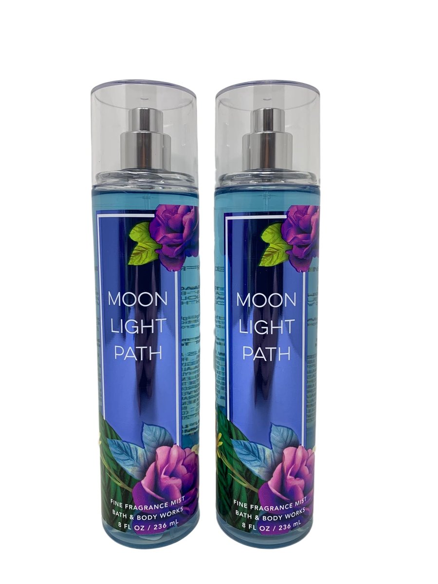 Bath & Body Works Moonlight Path Fine Fragrance Mist - Value Pack of 2 (8 Fl Oz Each) Avelisse