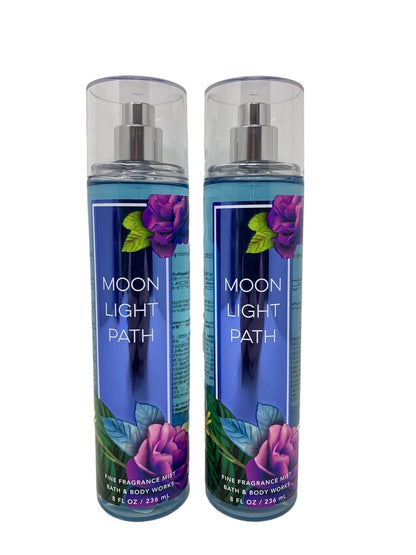 Bath & Body Works Moonlight Path Fine Fragrance Mist - Value Pack of 2 (8 Fl Oz Each) Avelisse