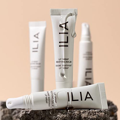 ILIA Lip Wrap Reviving Balm – Hydrating, Smoothing, Plumping Lip Treatment with Hyaluronic Acid & Sea Succulent (Lucid Clear, 0.23 oz) Avelisse