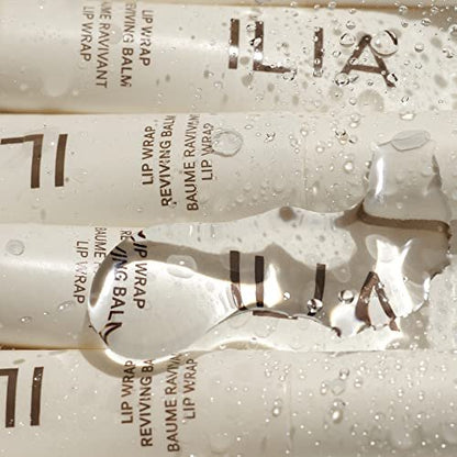 ILIA Lip Wrap Reviving Balm – Hydrating, Smoothing, Plumping Lip Treatment with Hyaluronic Acid & Sea Succulent (Lucid Clear, 0.23 oz) Avelisse