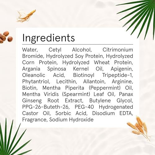 iRESTORE Biotin Hair Conditioner for Damaged Dry Hair - Volumizing & Thickening Conditioner with Ginseng & Argan Oil, Moisturizing for Fine Hair Growth, Pairs with Hair Loss Shampoo Avelisse