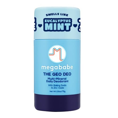 Megababe Daily Deodorant - The Geo Deo with 72-Hour Odor Protection, Aluminum-Free, All Natural, 2.6 oz - görsel 1