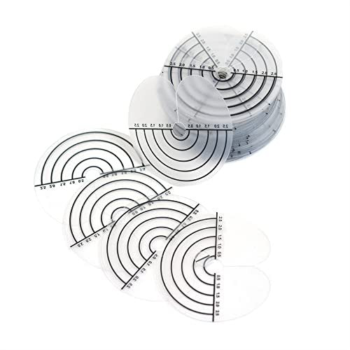 Heat Shield Guards with Graduations Round Single-hole Shield Fusion Glue Protector Templates for Hair Extensions (50 Pieces) - görsel 8