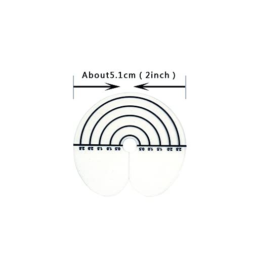 Heat Shield Guards with Graduations Round Single-hole Shield Fusion Glue Protector Templates for Hair Extensions (50 Pieces) - görsel 4