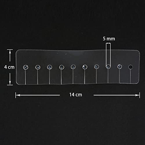 Heat Shield Guards for Hair Extension Multi Hole Shield Spacers Fusion Glue Protector Templates with Hook Pulling Needle (10 Pieces) - görsel 4