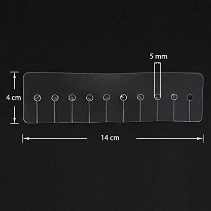 Heat Shield Guards for Hair Extension Multi Hole Shield Spacers Fusion Glue Protector Templates with Hook Pulling Needle (10 Pieces)