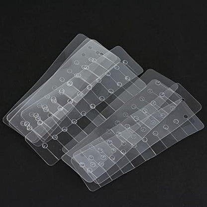 Heat Shield Guards for Hair Extension Multi Hole Shield Spacers Fusion Glue Protector Templates with Hook Pulling Needle (10 Pieces)