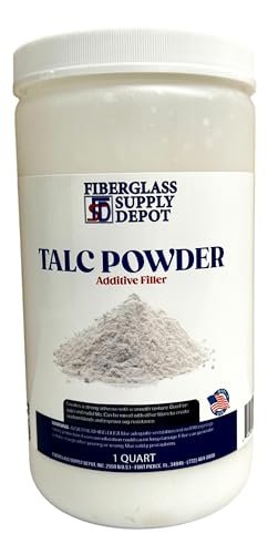 Fiberglass Supply Depot Talc Powder Additive Flour Quart - 24.69 oz for Epoxy Resin - görsel 2