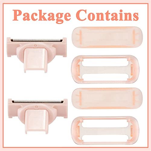 Flawless Nu Razor Replacement Heads – Rose Gold Plated Stainless Steel (2-Pack) for Finishing Touch Women's Razor - görsel 7