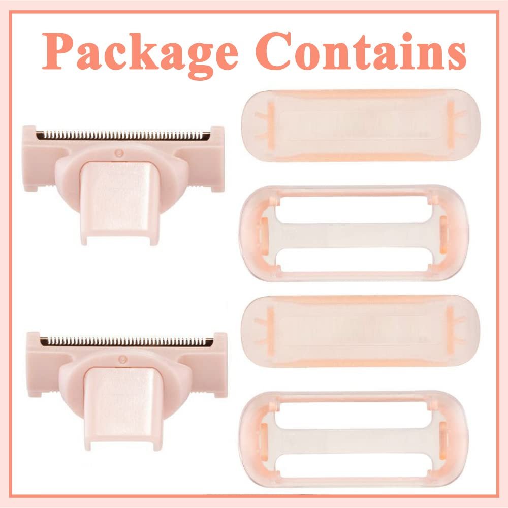 Flawless Nu Razor Replacement Heads – Rose Gold Plated Stainless Steel (2-Pack) for Finishing Touch Women's Razor - görsel 8