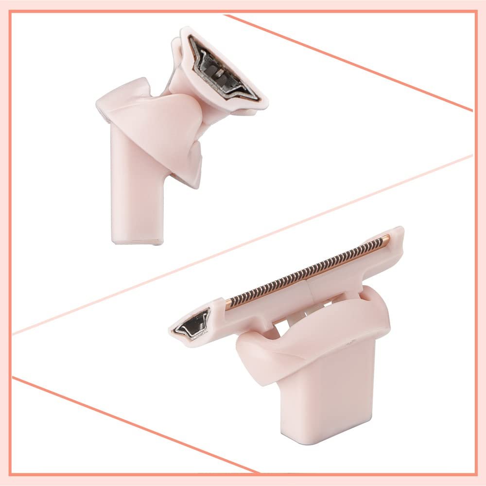 Flawless Nu Razor Replacement Heads – Rose Gold Plated Stainless Steel (2-Pack) for Finishing Touch Women's Razor - görsel 10