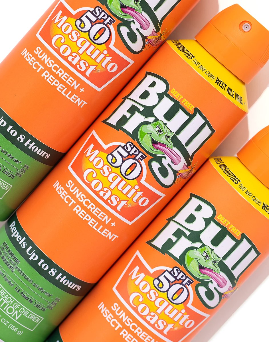 Bullfrog Mosquito Coast Sunscreen SPF 50 + Insect Repellent Continuous Spray, 5.5 oz (2-Pack) Avelisse