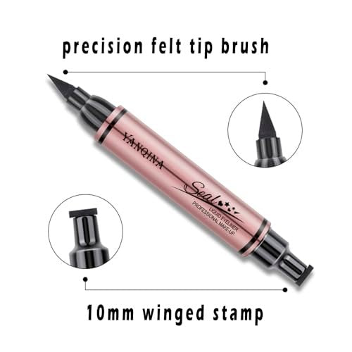 Jumbo Dual Ended Eyeliner: Liquid Black Cat Eye Stamp & Liner Pen – Waterproof & High-Capacity - görsel 4