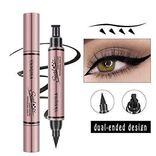 Jumbo Dual Ended Eyeliner: Liquid Black Cat Eye Stamp & Liner Pen – Waterproof & High-Capacity - görsel 10