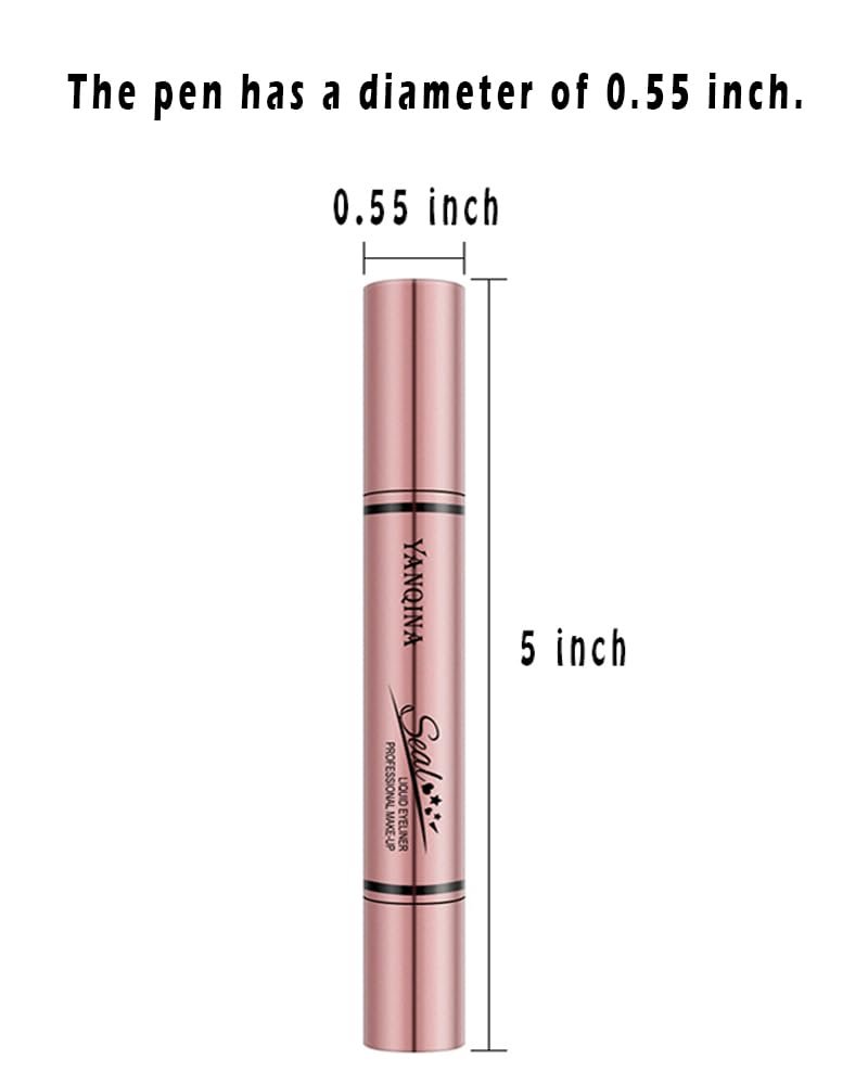 Jumbo Dual Ended Eyeliner: Liquid Black Cat Eye Stamp & Liner Pen – Waterproof & High-Capacity - görsel 11