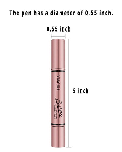 Jumbo Dual Ended Eyeliner: Liquid Black Cat Eye Stamp & Liner Pen – Waterproof & High-Capacity