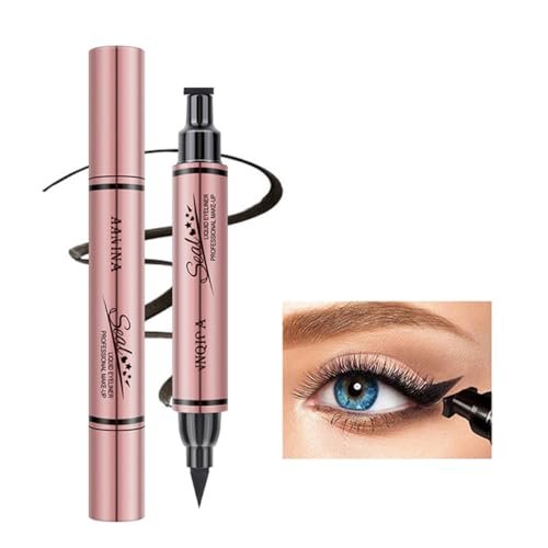 Jumbo Dual Ended Eyeliner: Liquid Black Cat Eye Stamp & Liner Pen – Waterproof & High-Capacity - görsel 2