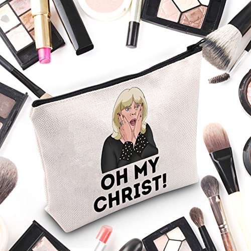 WZMPA Oh My Christ Cosmetic Bag - Canvas Makeup Pouch for Women & Girls, Gavin Stacey Inspired - görsel 6