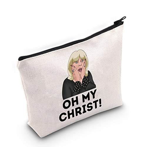 WZMPA Oh My Christ Cosmetic Bag - Canvas Makeup Pouch for Women & Girls, Gavin Stacey Inspired - görsel 2