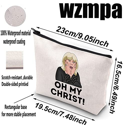WZMPA Oh My Christ Cosmetic Bag - Canvas Makeup Pouch for Women & Girls, Gavin Stacey Inspired - görsel 4