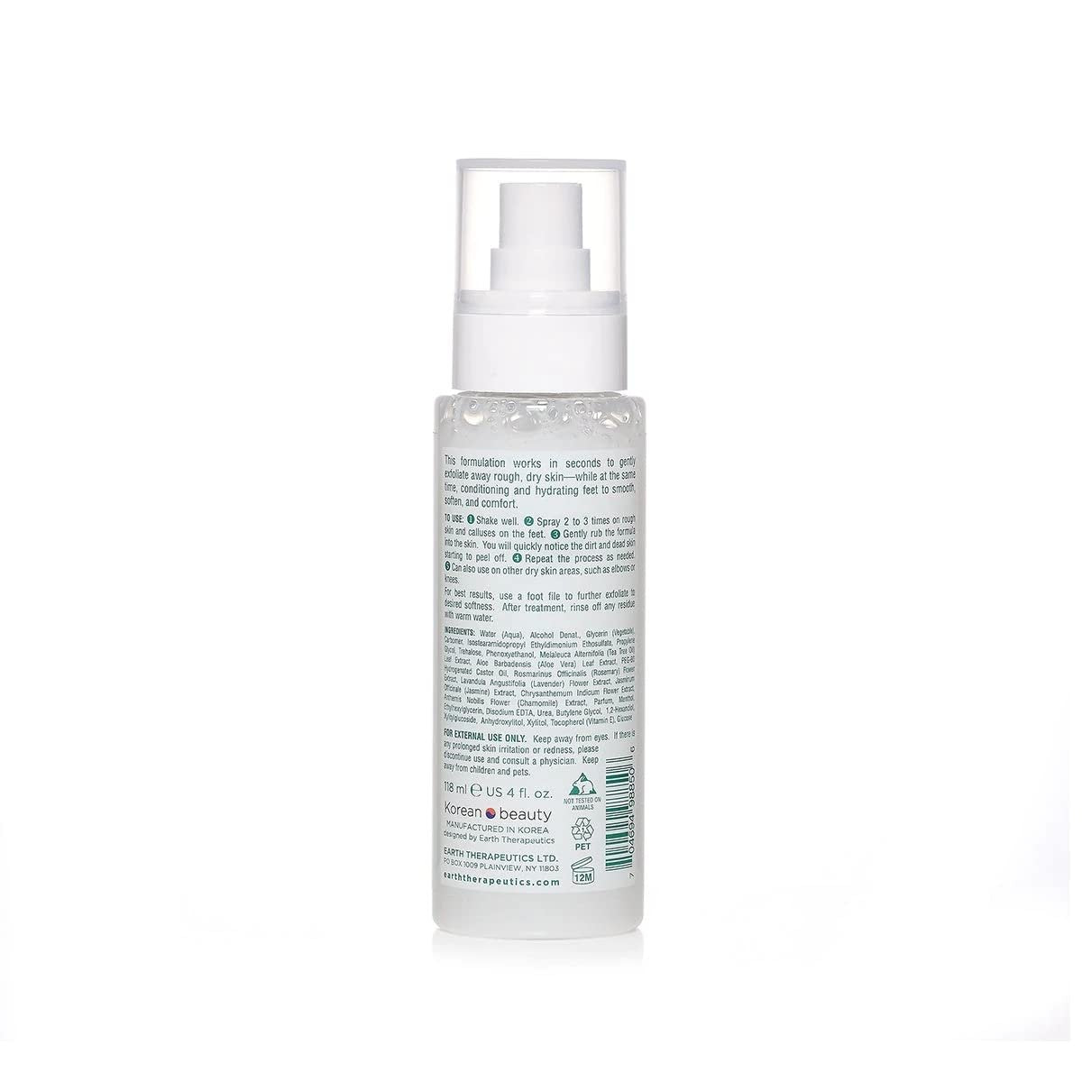 Earth Therapeutics Tea Tree Foot Peeling Spray – Exfoliate Calluses with Australian Tea Tree Oil - görsel 4