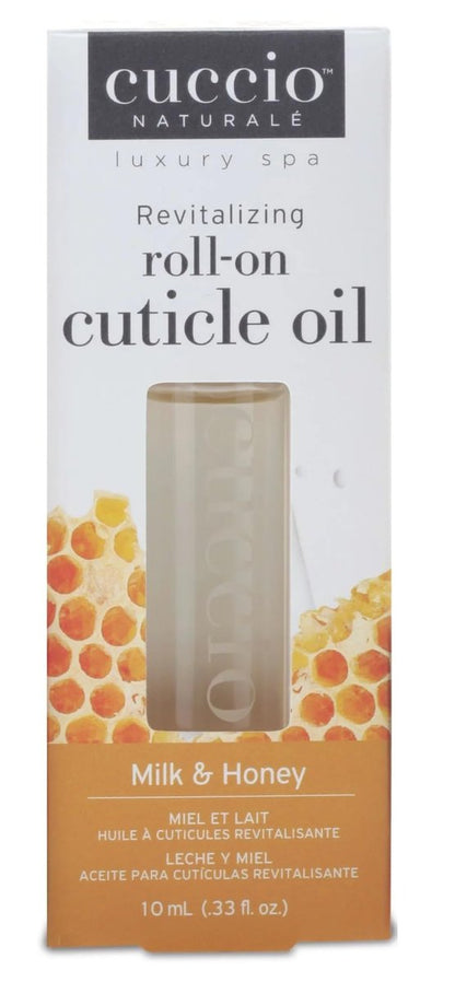 Cuccio Naturale Revitalizing Roll-On Cuticle Oil – Milk & Honey – 10ml – Nourishing & Hydrating Treatment for Healthier Nails & Cuticles