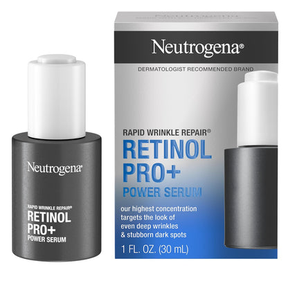 Neutrogena Rapid Wrinkle Repair Retinol Pro+ Power Facial Serum – Anti-Aging Face Serum with Pure Retinol & Nourishing Emollients, Non-Comedogenic, Paraben-Free, 1 fl. oz Avelisse