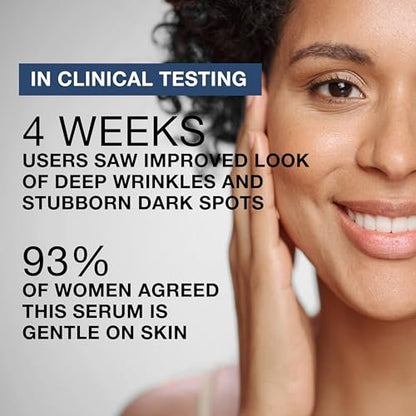 Neutrogena Rapid Wrinkle Repair Retinol Pro+ Power Facial Serum – Anti-Aging Face Serum with Pure Retinol & Nourishing Emollients, Non-Comedogenic, Paraben-Free, 1 fl. oz Avelisse