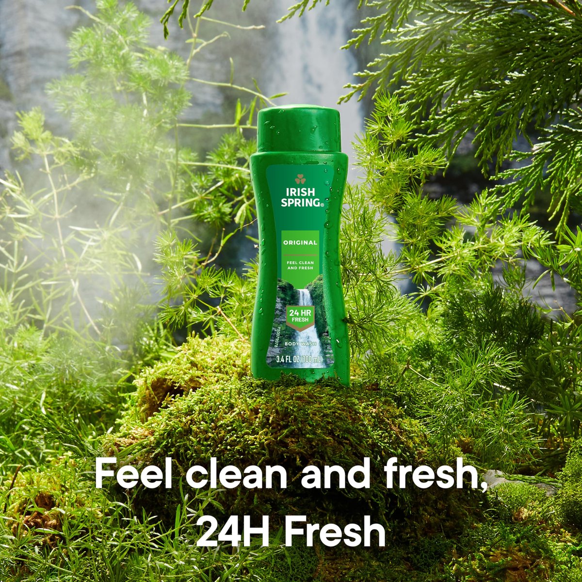 Irish Spring Original Clean Body Wash Travel Size - 3.4 Fl Oz (Pack of 24) Avelisse