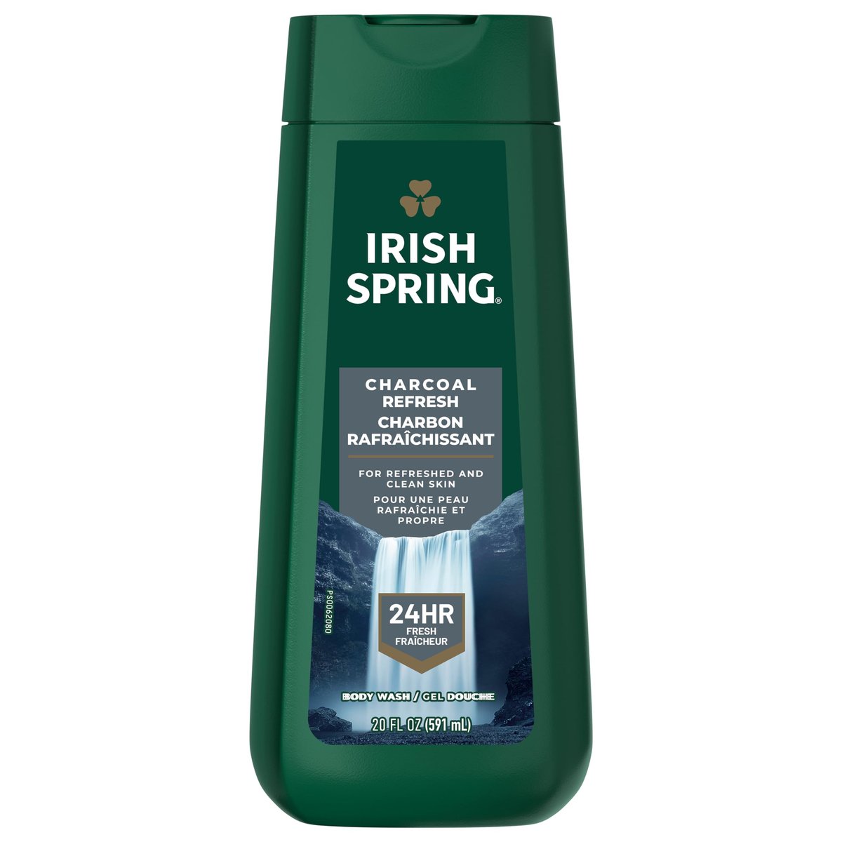 Irish Spring Men's Body Wash Shower Gel, Charcoal Refresh, 20 Fl Oz (Pack of 4) Avelisse