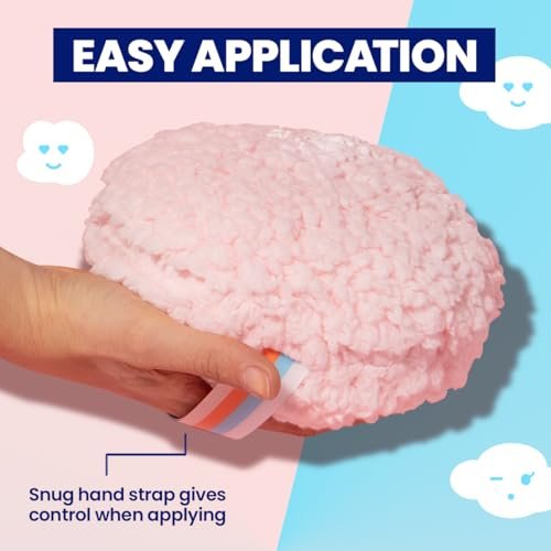 Megababe Body Powder Applicator – Oversize Dust Puff (6" x 3") for Flawless Powder Application – Fleece, Pink, 1 Count - görsel 8
