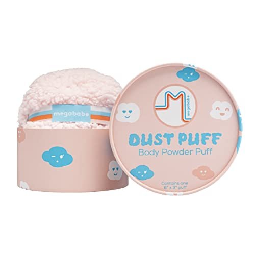 Megababe Body Powder Applicator – Oversize Dust Puff (6" x 3") for Flawless Powder Application – Fleece, Pink, 1 Count - görsel 2