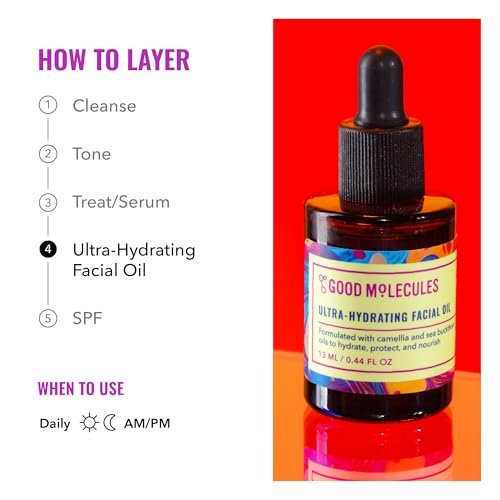 Good Molecules Ultra-Hydrating Facial Oil – Nourishing Face Moisturizer with Sea Buckthorn and Camellia Oils - görsel 12