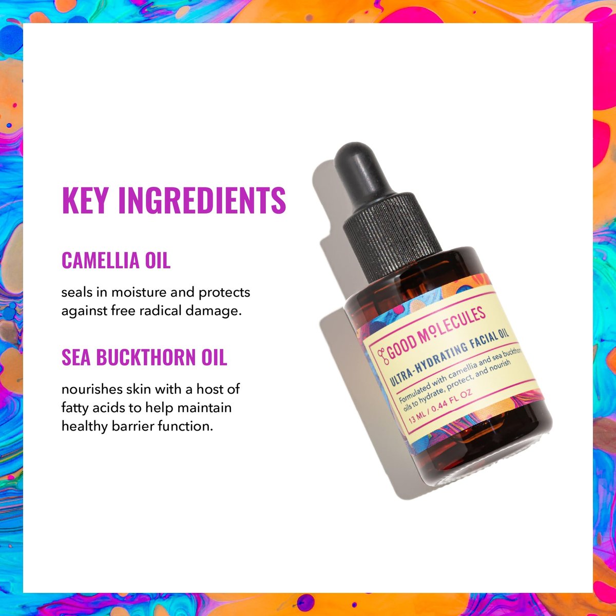 Good Molecules Ultra-Hydrating Facial Oil – Nourishing Face Moisturizer with Sea Buckthorn and Camellia Oils - görsel 5